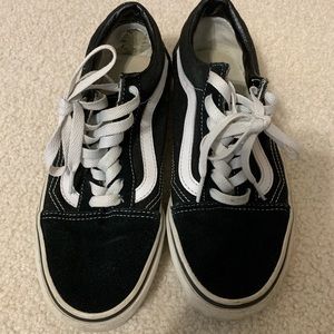 Black and white vans